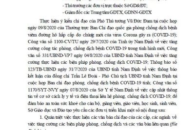 Trường THPT Hoàng Văn Thụ tiếp tục tăng cường phòng, chống dịch bệnh Covid-19 trong tình hình mới